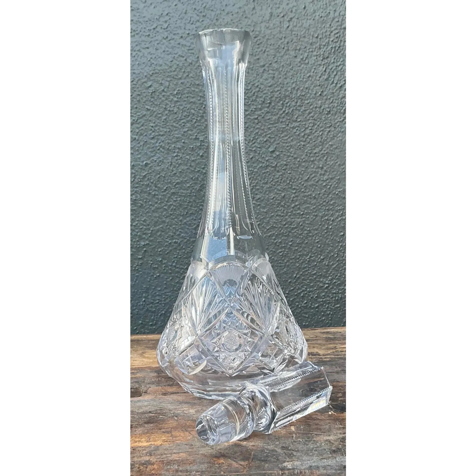 Vintage Regency Cut Glass Decanter — additional photo 3