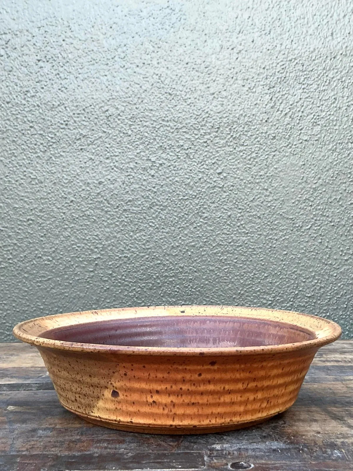 Vintage Boho Original Studio Pottery Wheat Bowl — additional photo 2