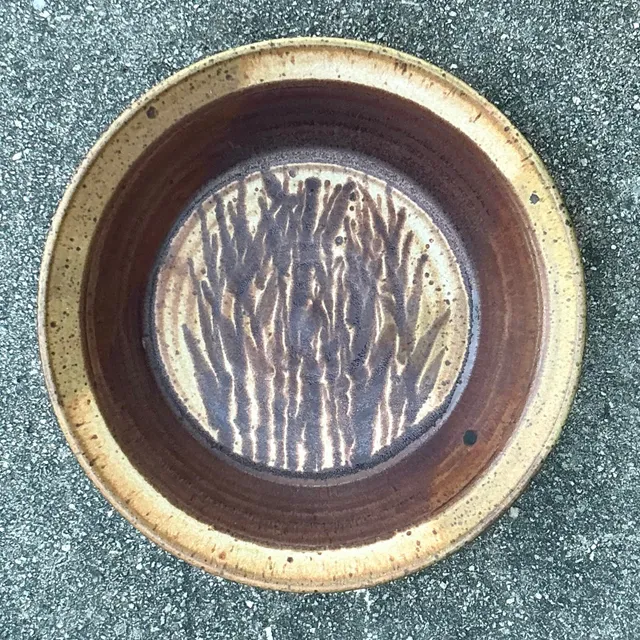 Vintage Boho Original Studio Pottery Wheat Bowl — additional photo 4