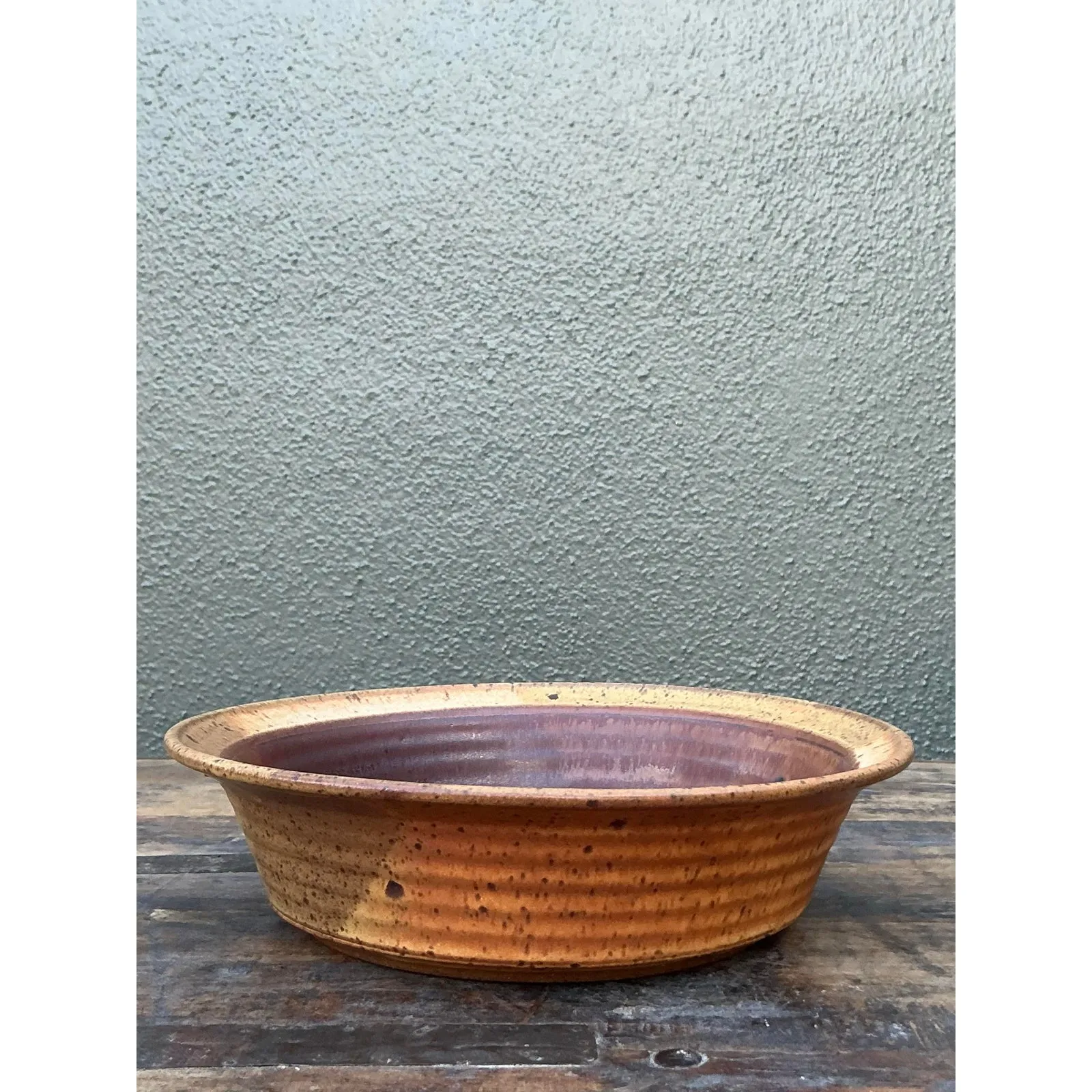 Vintage Boho Original Studio Pottery Wheat Bowl — additional photo 6