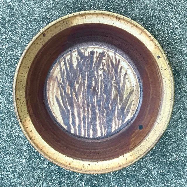 Vintage Boho Original Studio Pottery Wheat Bowl — additional photo 7