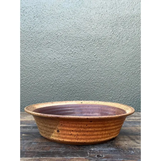 Vintage Boho Original Studio Pottery Wheat Bowl — additional photo 8