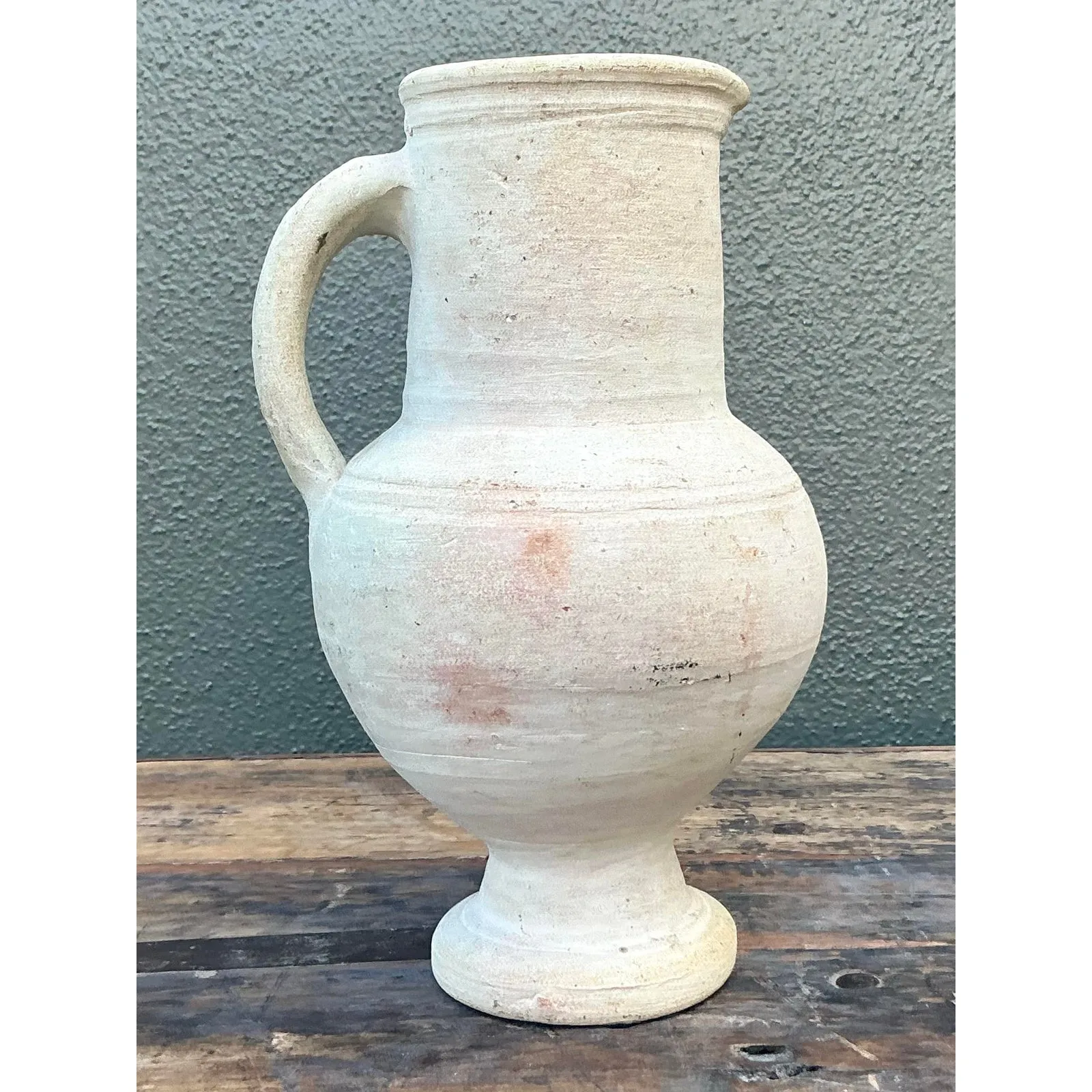 Vintage Boho Original Studio Pottery Bowl - Ceramic, 6.25W x 11H — additional photo 1