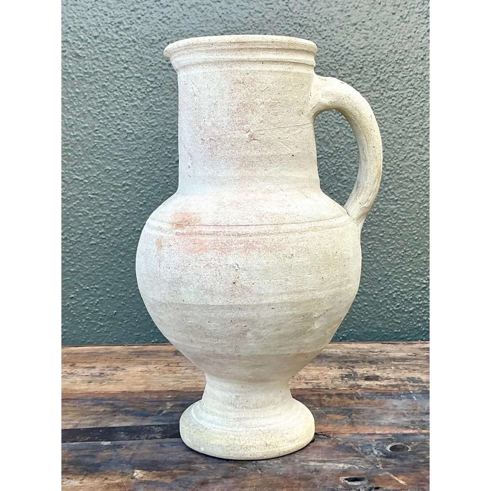 Vintage Boho Original Studio Pottery Bowl - Ceramic, 6.25W x 11H — additional photo 3