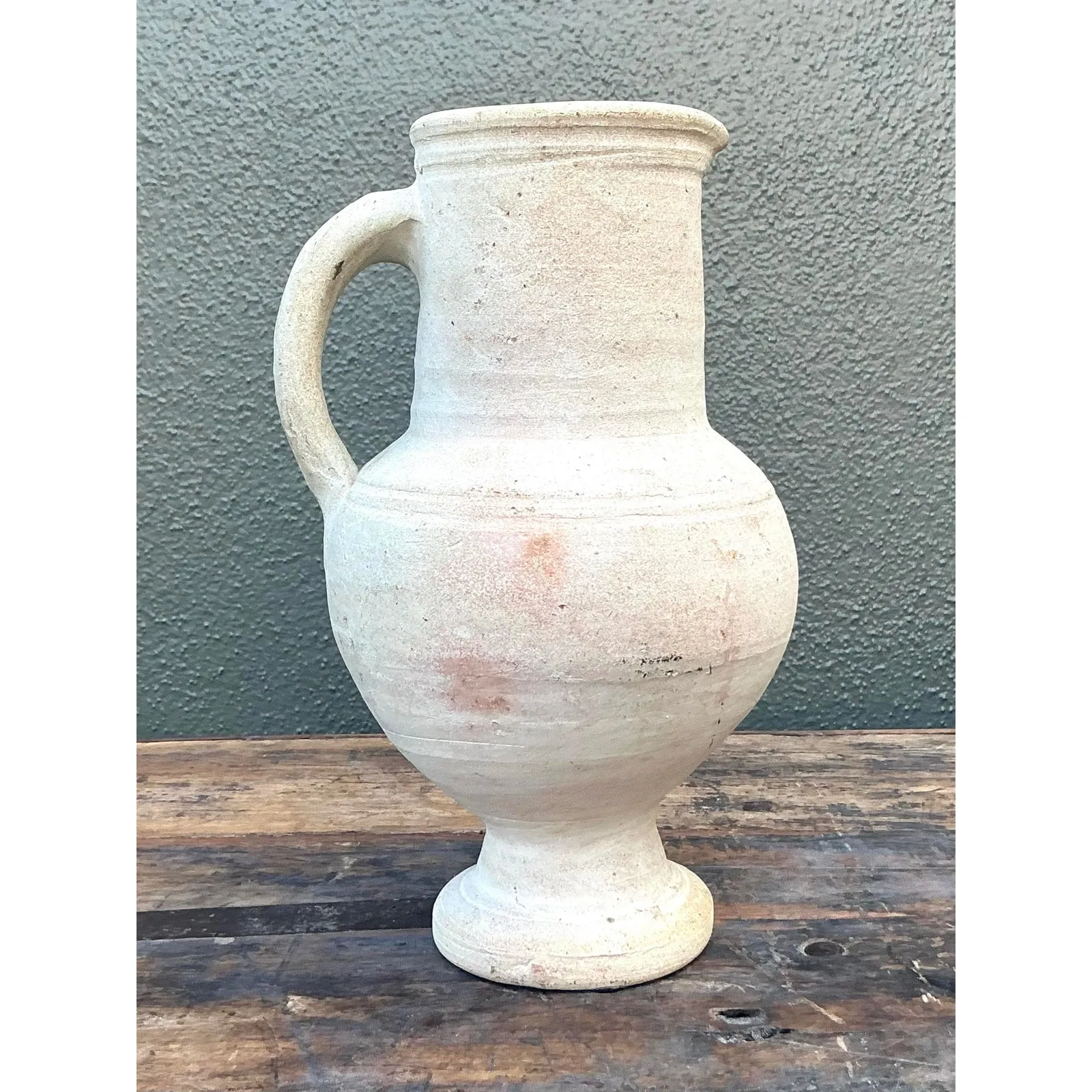 Vintage Boho Original Studio Pottery Bowl - Ceramic, 6.25W x 11H — additional photo 5