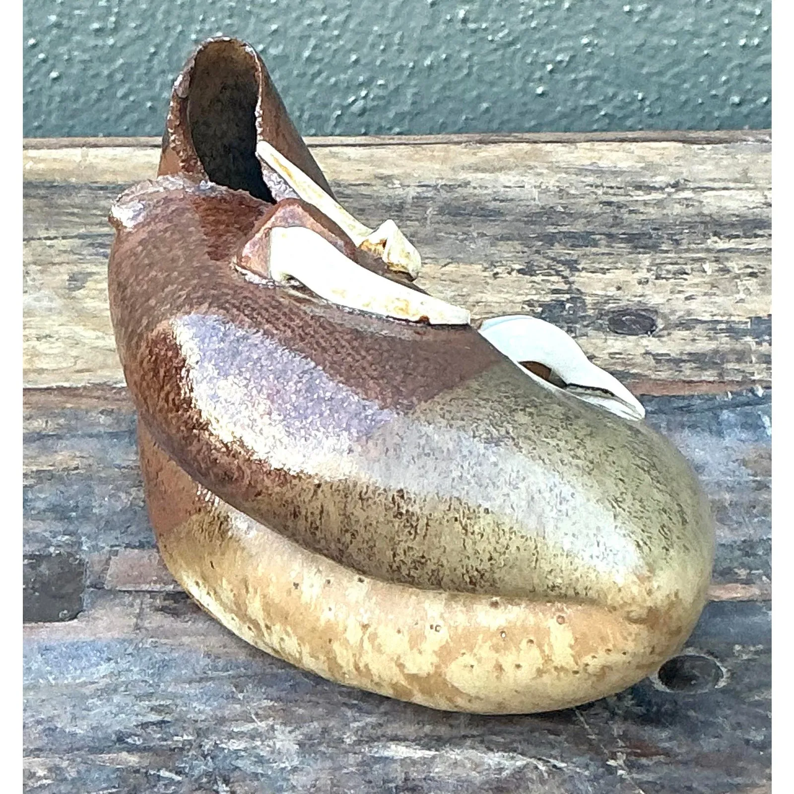 Vintage Boho Abstract Original Studio Pottery Vase — additional photo 6