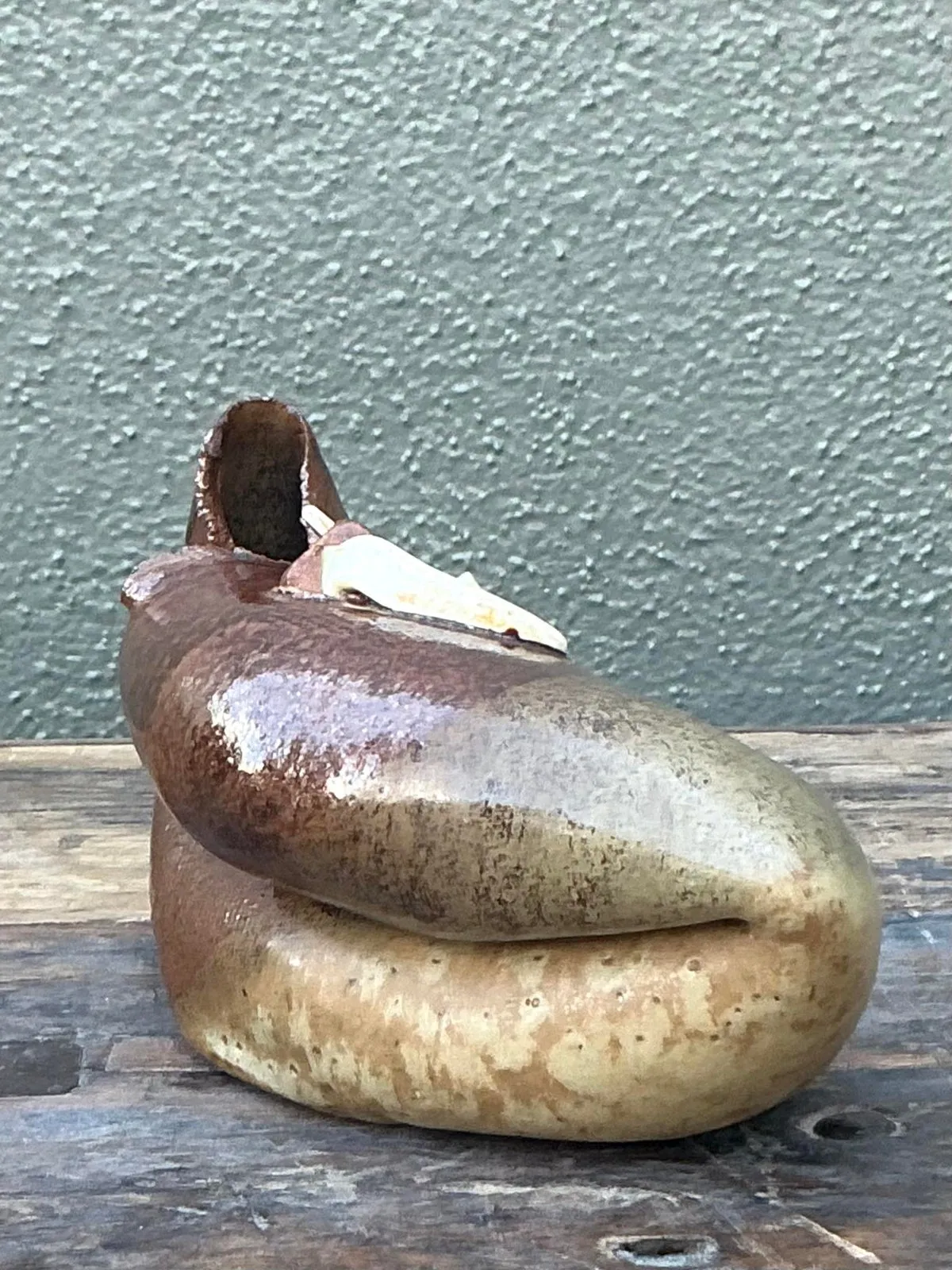 Vintage Boho Abstract Original Studio Pottery Vase — additional photo 2