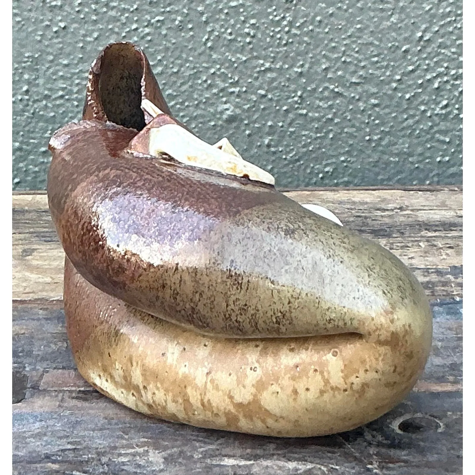 Vintage Boho Abstract Original Studio Pottery Vase — additional photo 5