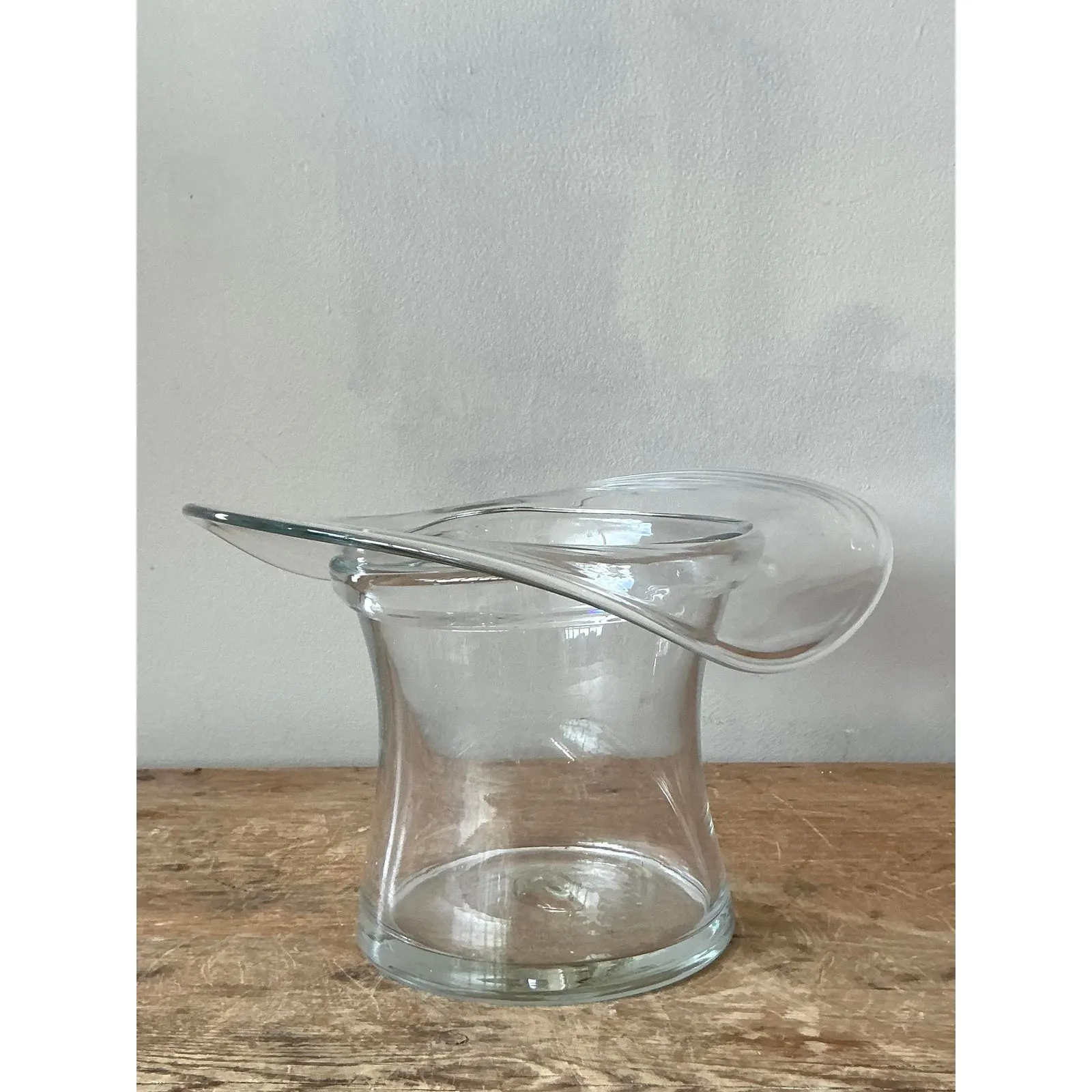Vintage Boho Blenko Glass Top Hat Ice Bucket — additional photo 1