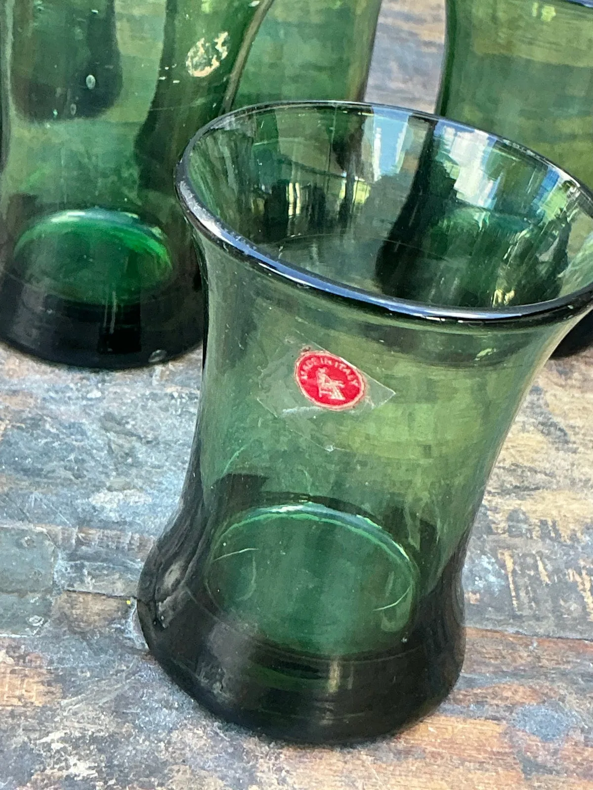 Vintage Italian Rustic Glass Shot Glasses - Set of 6 — additional photo 3