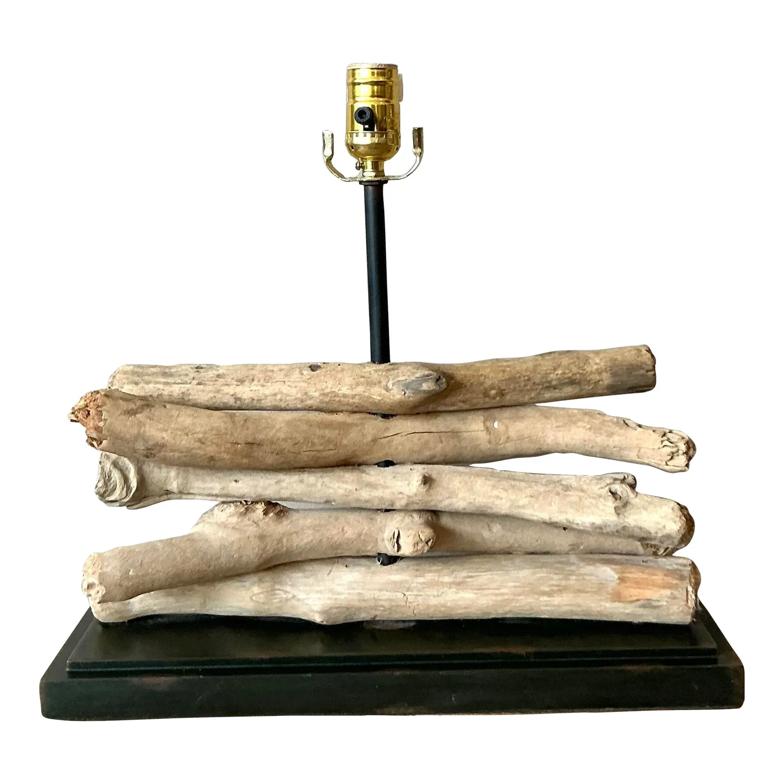 Vintage Boho Stacked Branch Lamp — additional photo 1