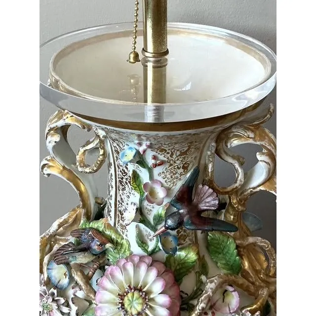 Vintage Regency French Porcelain Chinoiserie Lamps - A Pair — additional photo 5