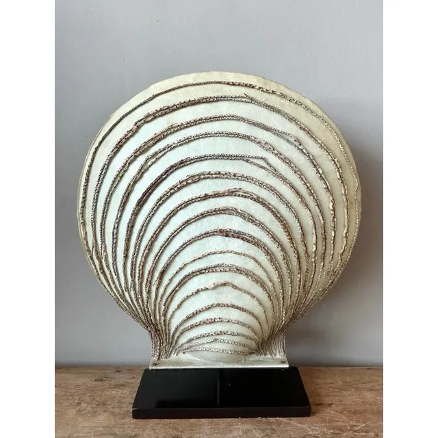 Vintage Boho Parchment Clamshell Lamp — additional photo 2
