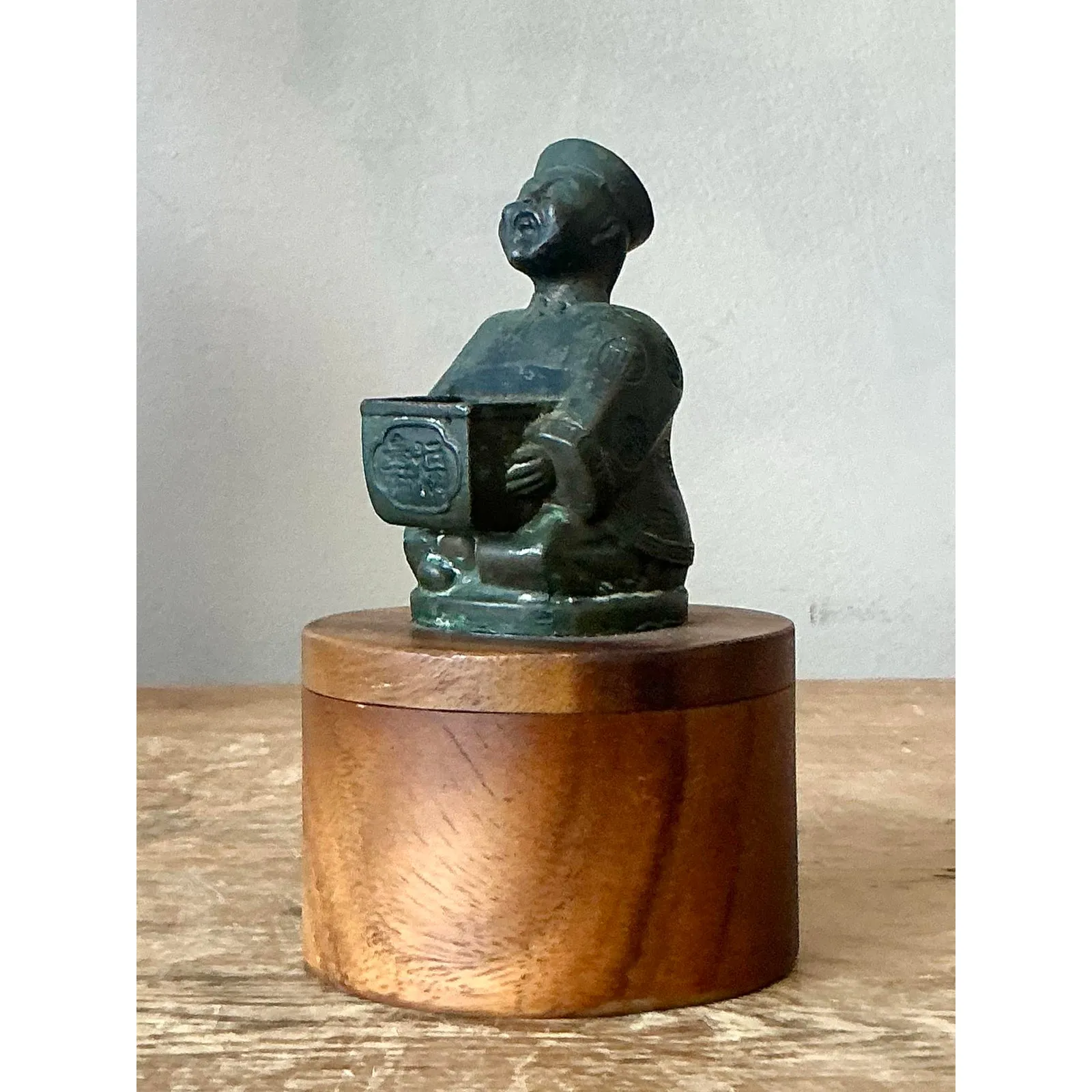 Vintage Asian Cast Character Sliding Box — additional photo 7