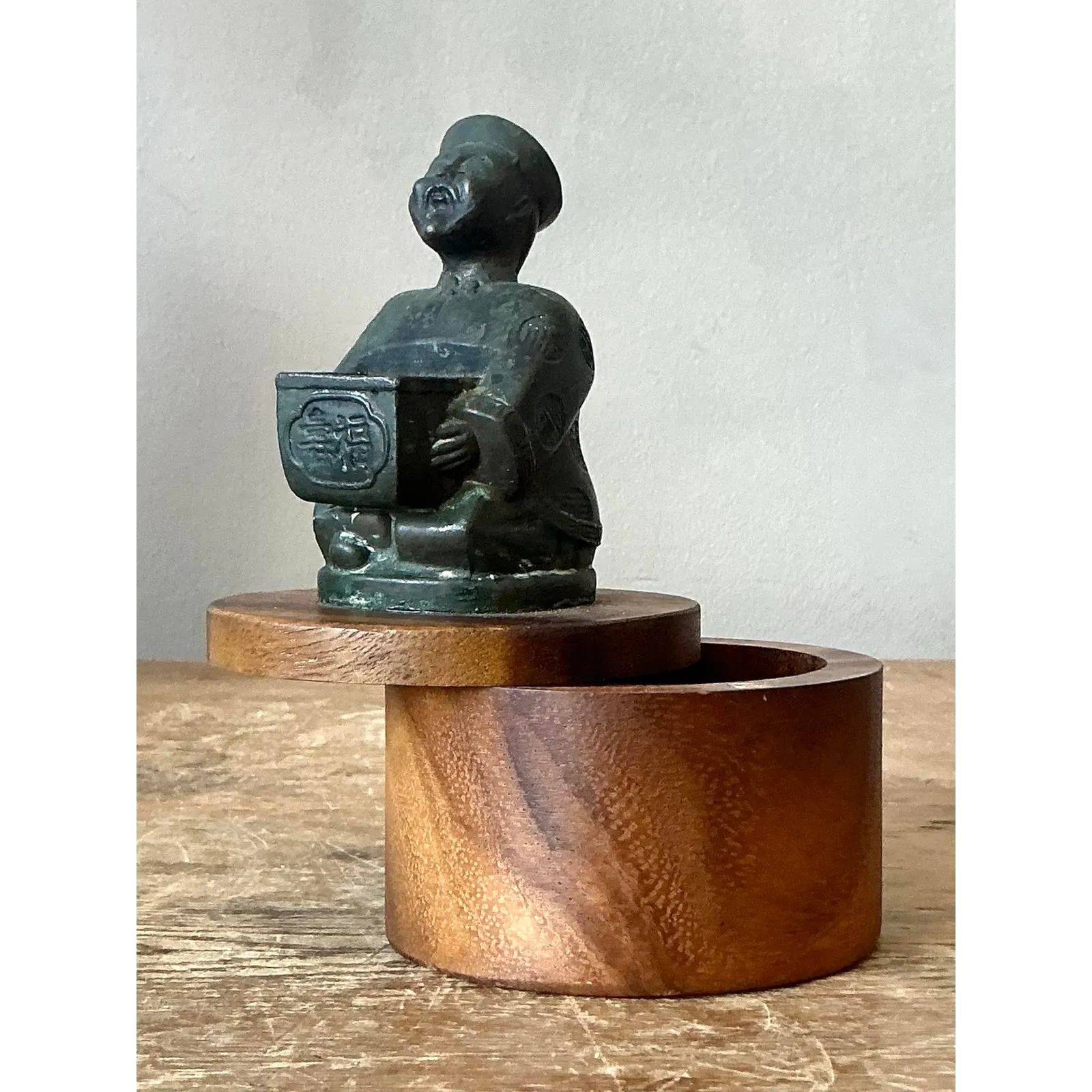 Vintage Asian Cast Character Sliding Box — additional photo 8