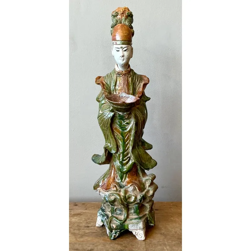 Vintage Asian Painted Ceramic Character — additional photo 1