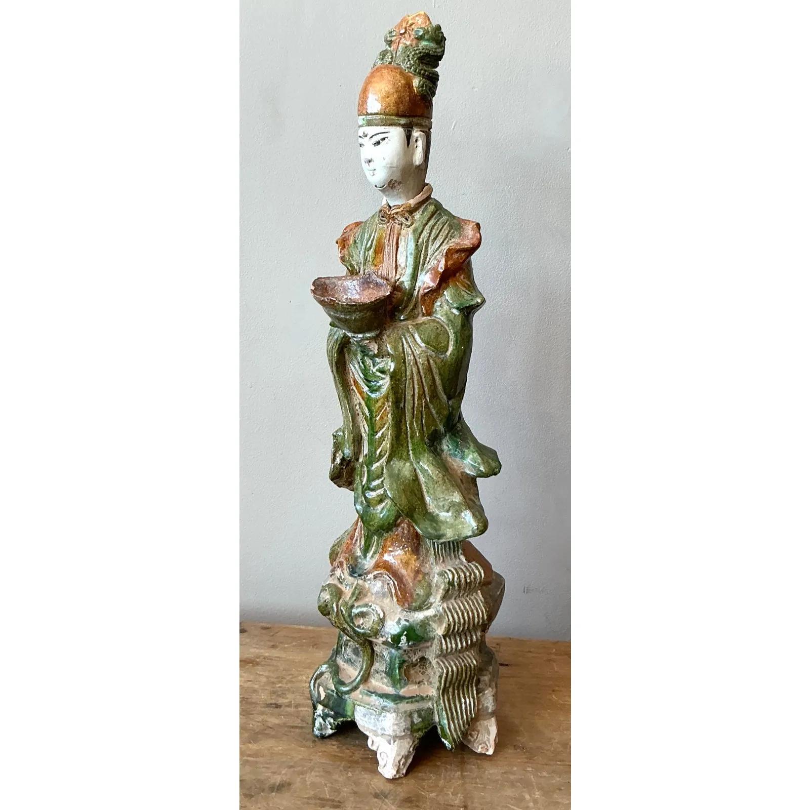 Vintage Asian Painted Ceramic Character — additional photo 4