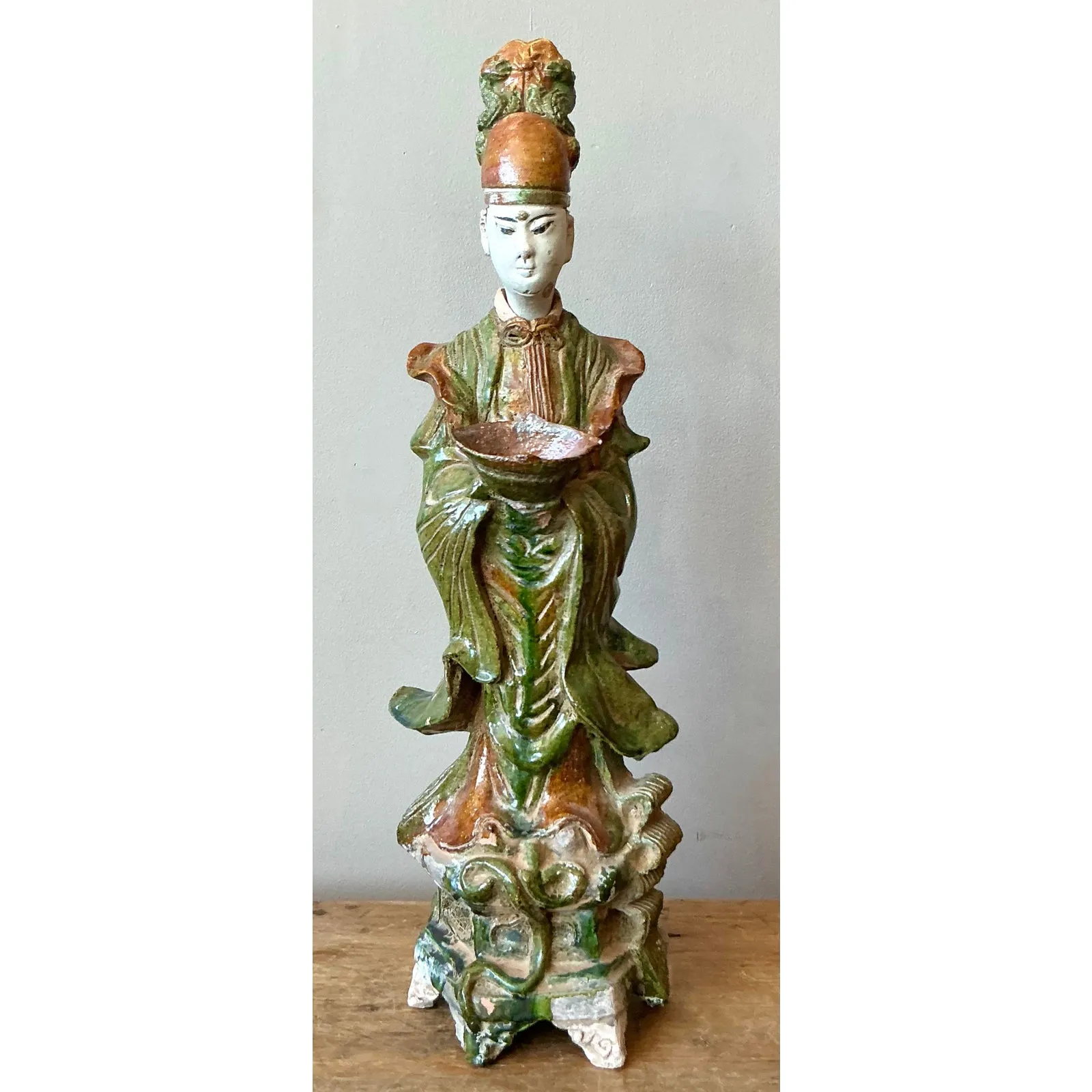 Vintage Asian Painted Ceramic Character — additional photo 5