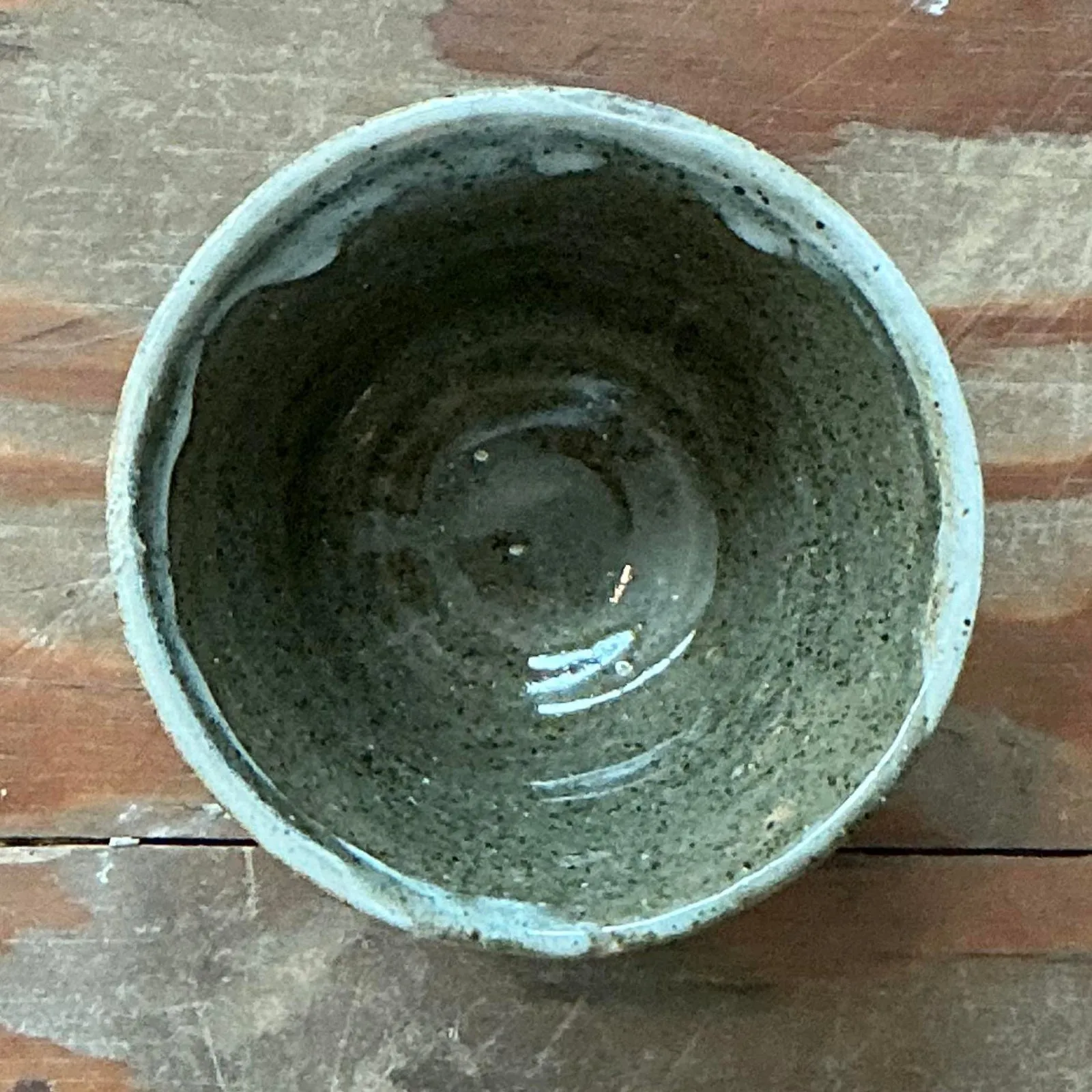Vintage Boho Original Studio Pottery Bowl - Ceramic, 5W x 2.75H — additional photo 4