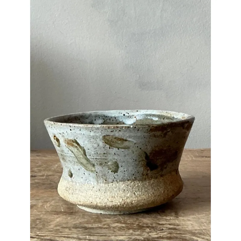 Vintage Boho Original Studio Pottery Bowl - Ceramic, 5W x 2.75H — additional photo 5