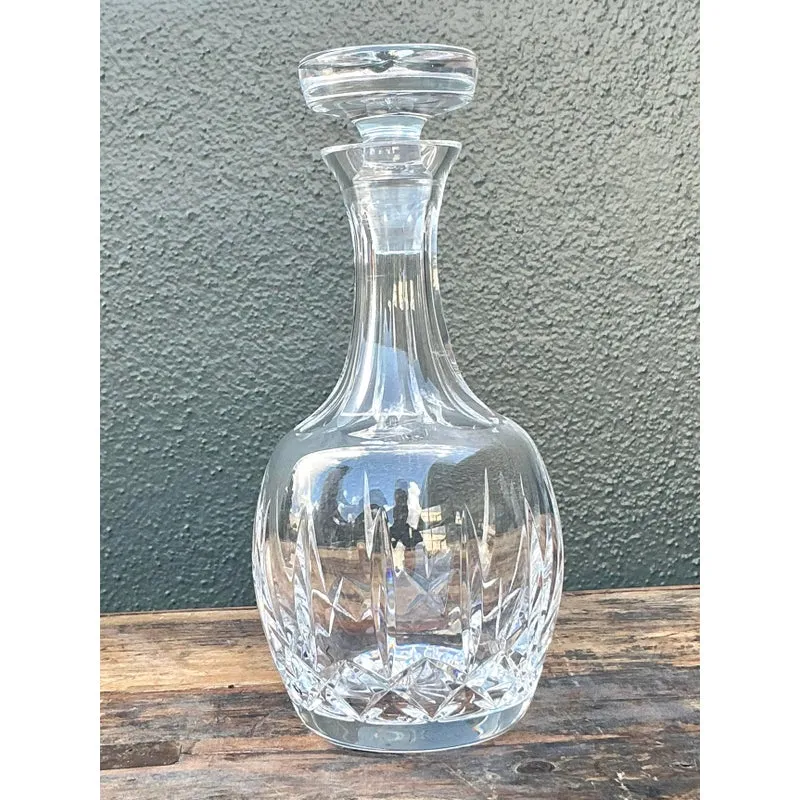 Vintage Regency Cut Glass Decanter - Glass, 4.25W x 10.25H — additional photo 5