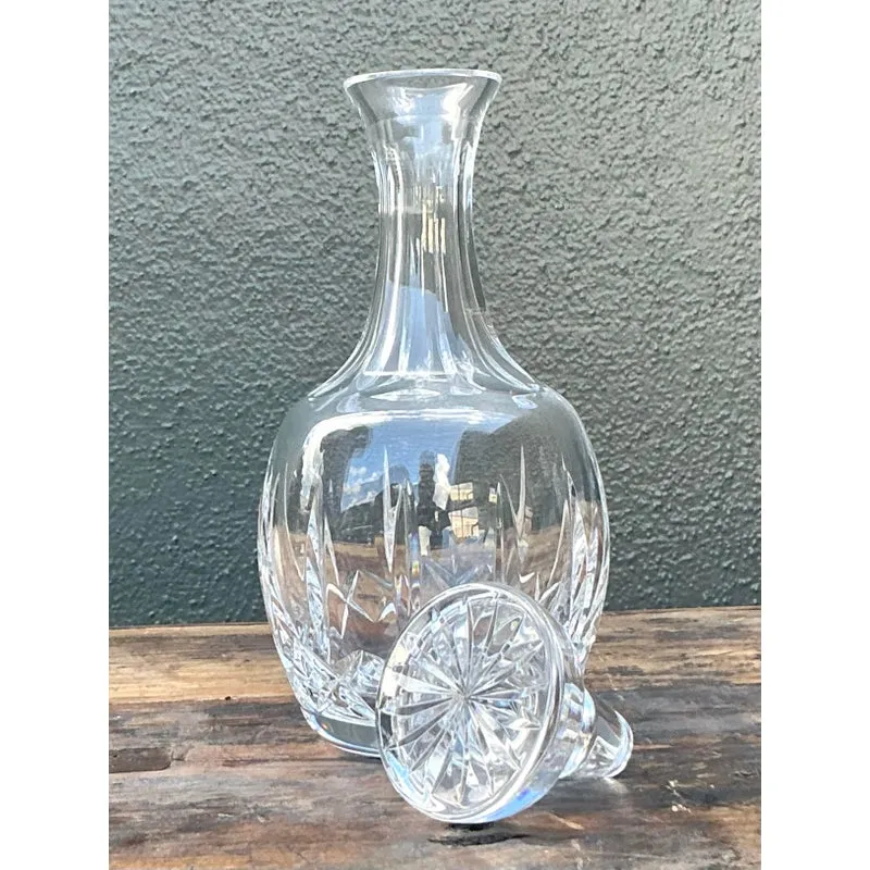 Vintage Regency Cut Glass Decanter - Glass, 4.25W x 10.25H — additional photo 2