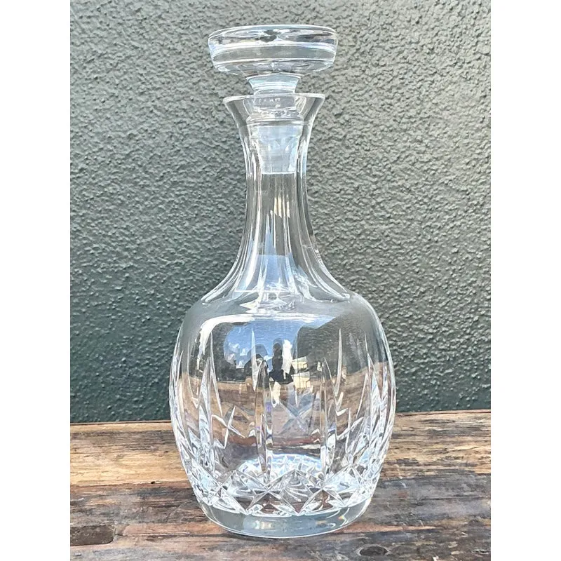 Vintage Regency Cut Glass Decanter - Glass, 4.25W x 10.25H — additional photo 3
