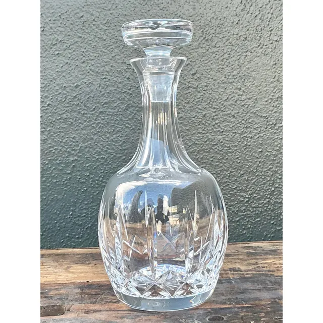 Vintage Regency Cut Glass Decanter - Glass, 4.25W x 10.25H — additional photo 4