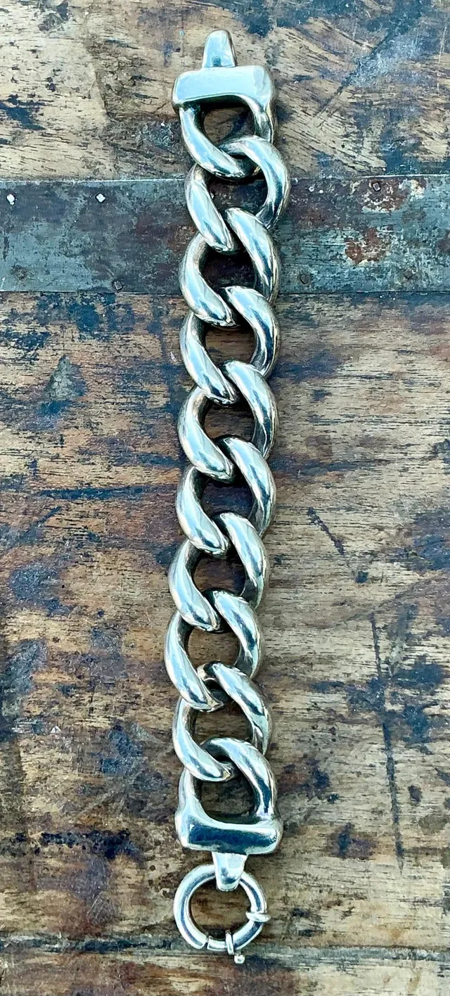 Vintage 925 Silver Chain Link Bracelet — additional photo 4