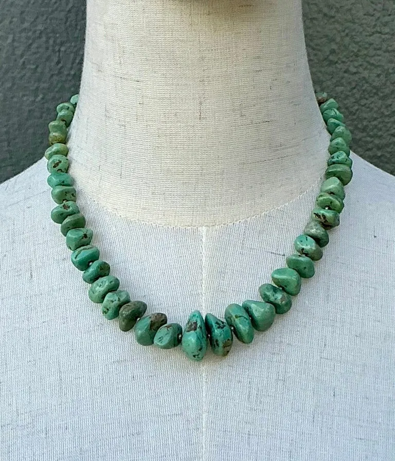 Vintage Turquoise Chunk Necklace — additional photo 7