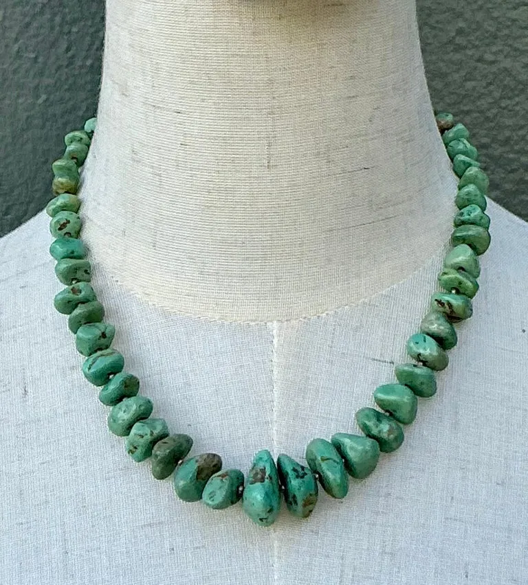 Vintage Turquoise Chunk Necklace — additional photo 1