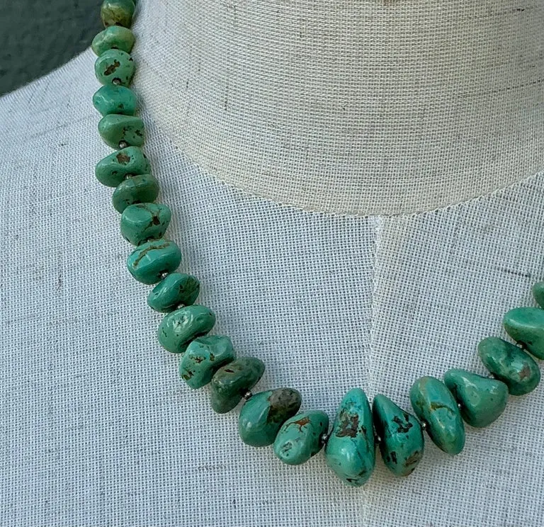 Vintage Turquoise Chunk Necklace — additional photo 3