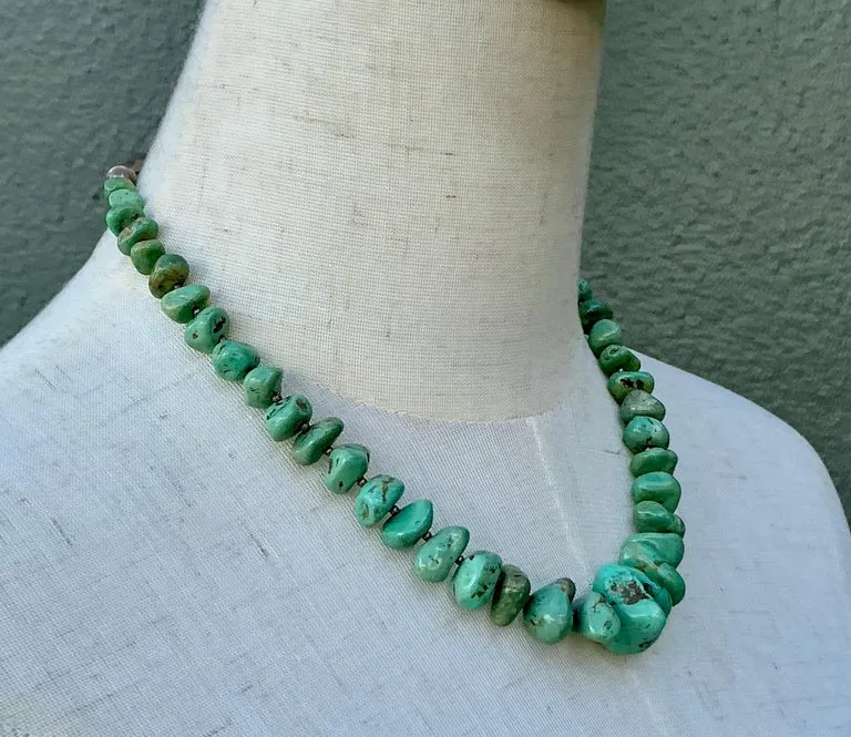 Vintage Turquoise Chunk Necklace — additional photo 4