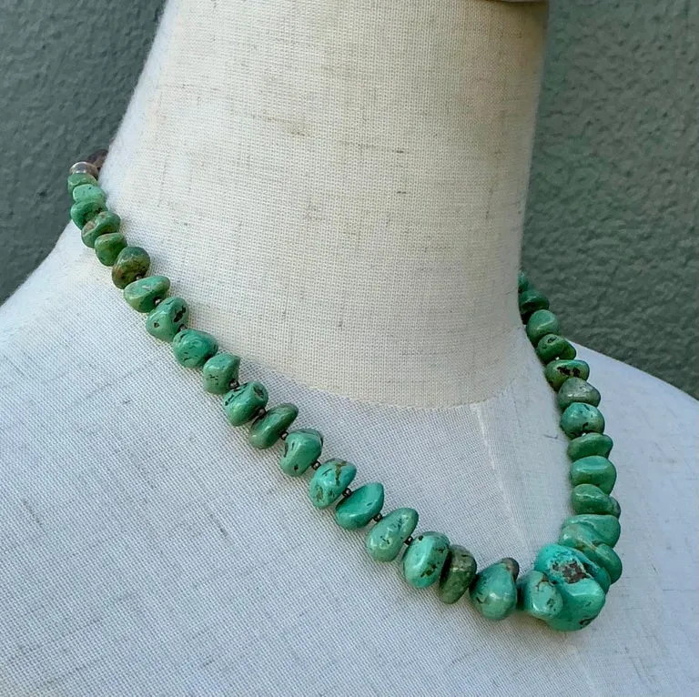 Vintage Turquoise Chunk Necklace — additional photo 5