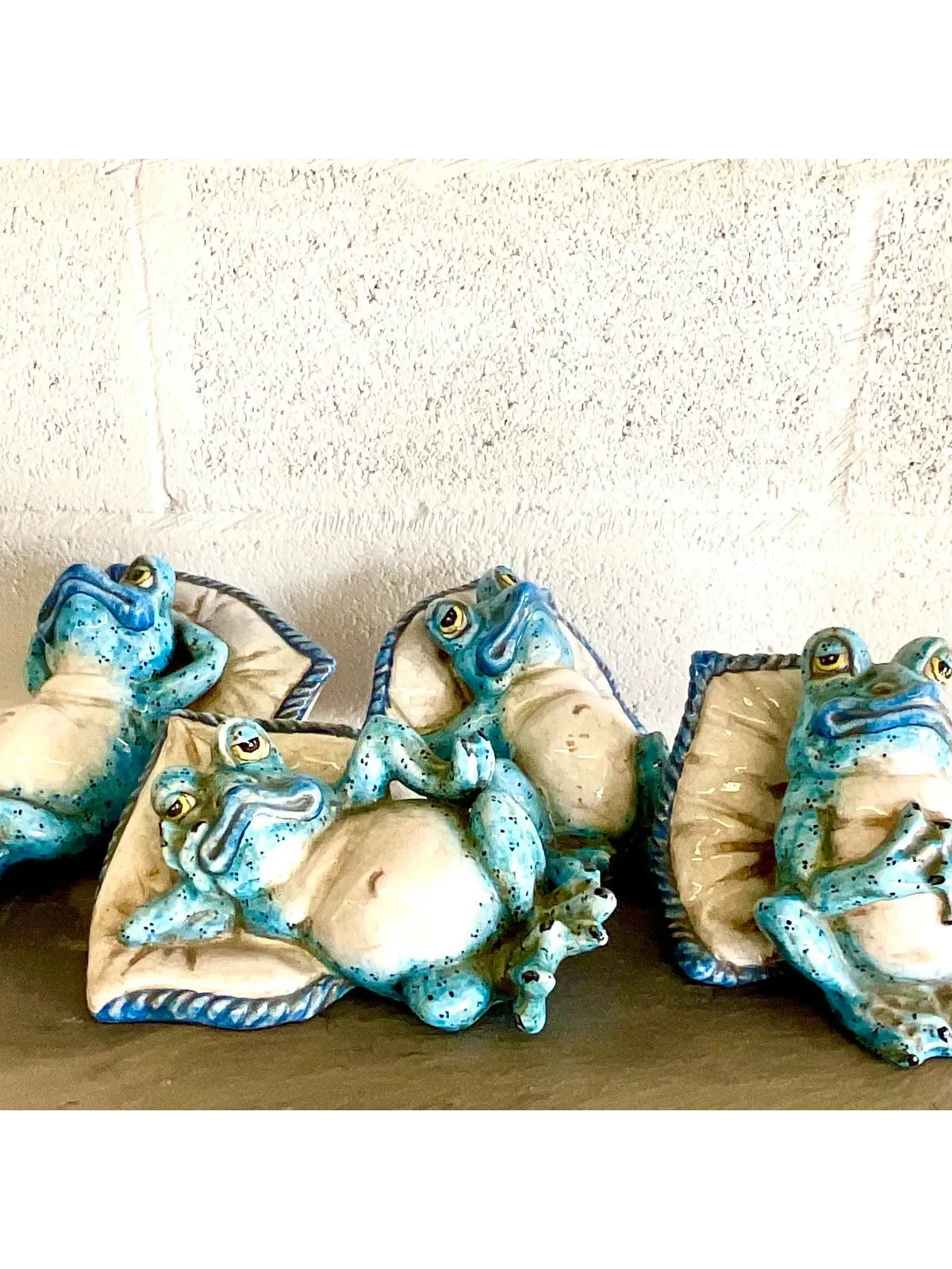 Vintage Italian Ceccarelli Hand Painted Frogs - a Pair — additional photo 5