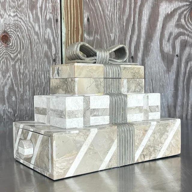 Vintage Boho Tessellated Stone Box — additional photo 5
