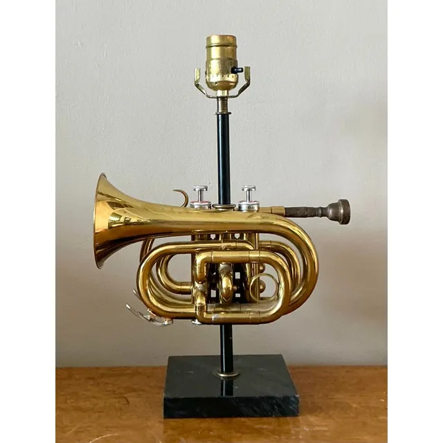 Vintage Boho Original Trumpet Lamp — additional photo 5