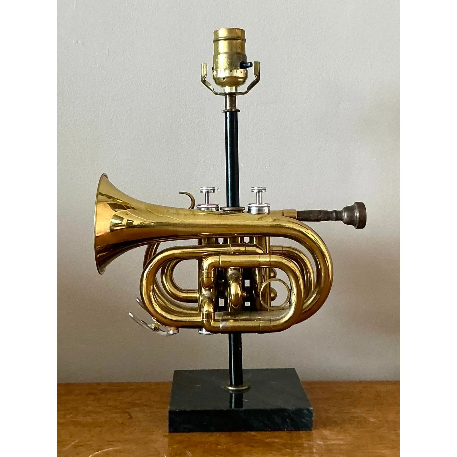 Vintage Boho Original Trumpet Lamp — additional photo 2