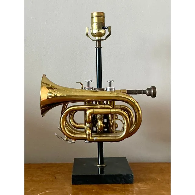 Vintage Boho Original Trumpet Lamp — additional photo 2