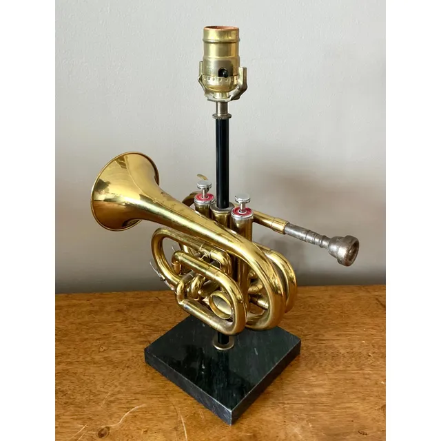 Vintage Boho Original Trumpet Lamp — additional photo 3