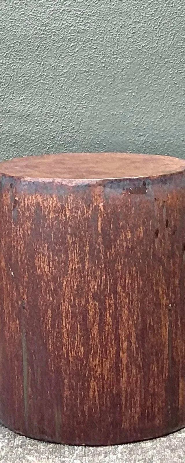 Vintage Boho Matte Glaze Low Stool