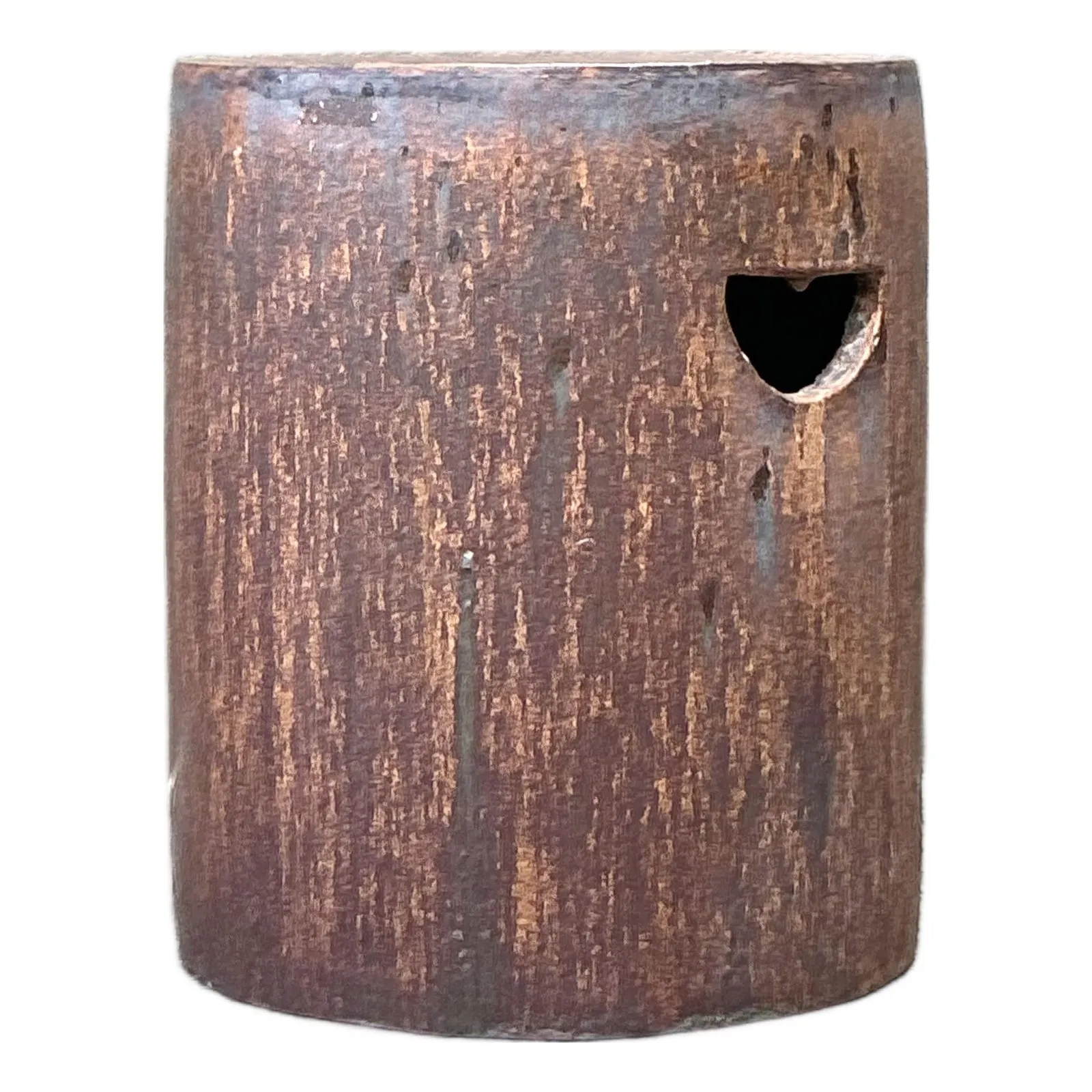 Vintage Boho Matte Glaze Low Stool — additional photo 6