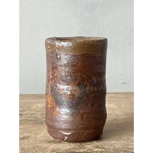 Vintage Boho Studio Pottery Vase - Ceramic, 2.5W x 4H — additional photo 1