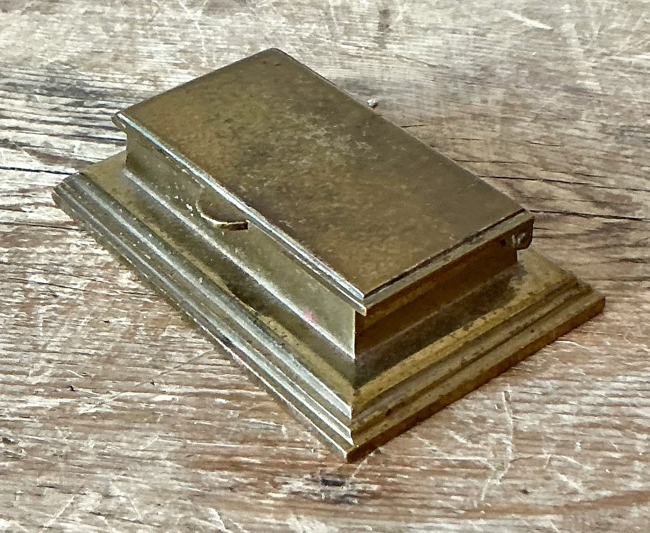 Vintage Brass Pill Box — additional photo 1