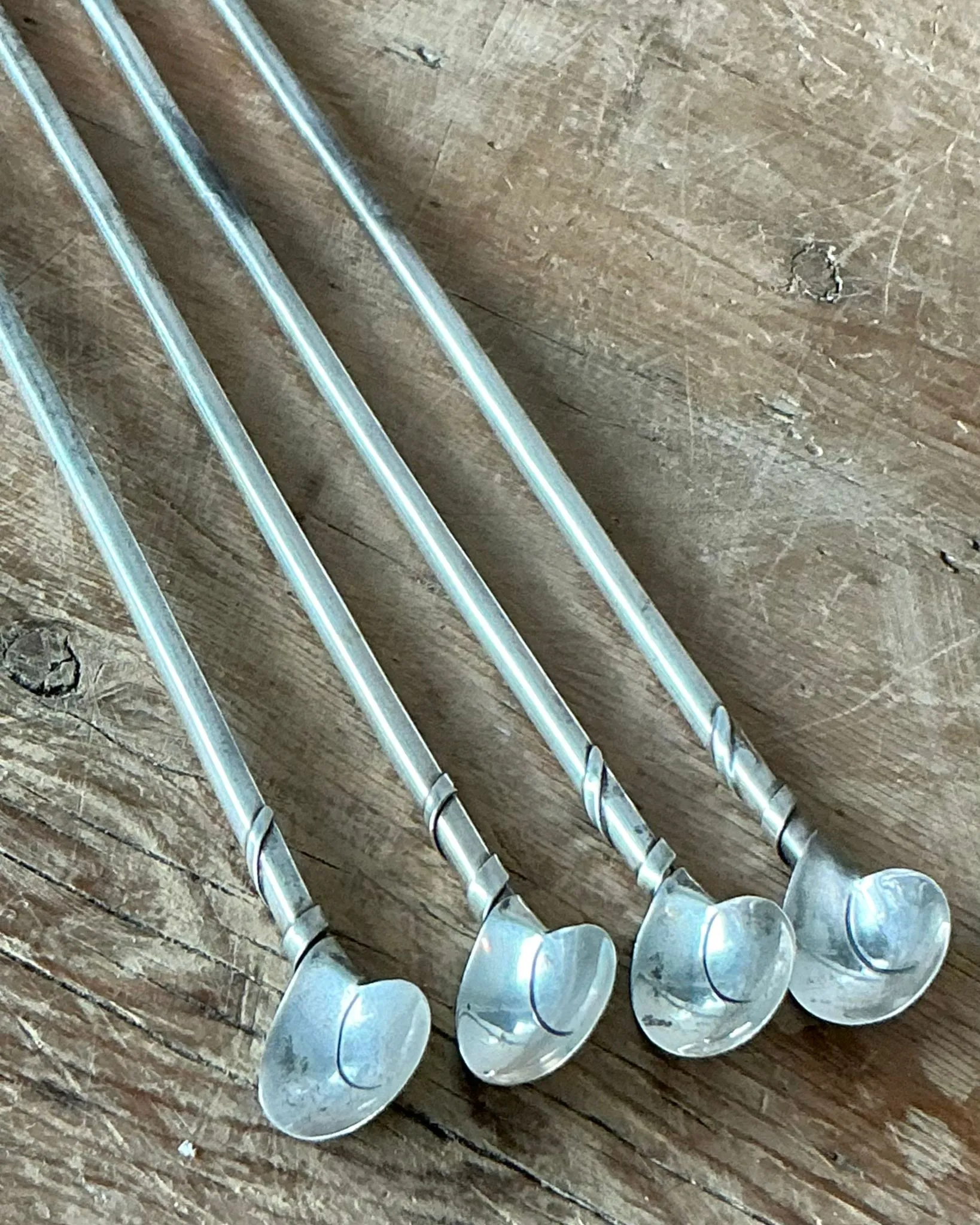 Vintage Boho Nautilus Stirring Straws – Set of 4 — additional photo 1