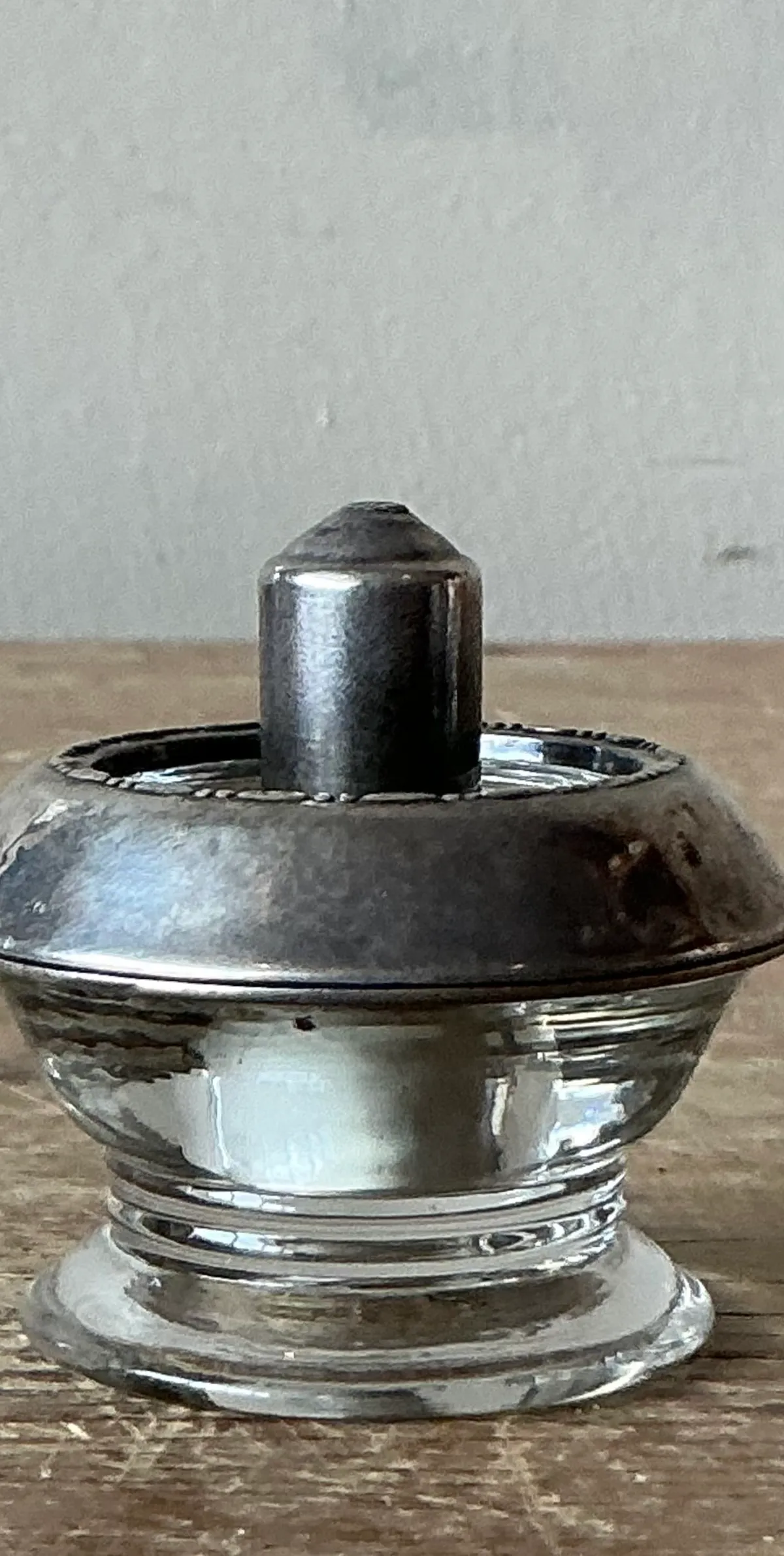 Vintage Boho Sterling Silver & Glass Table Lighter — additional photo 3