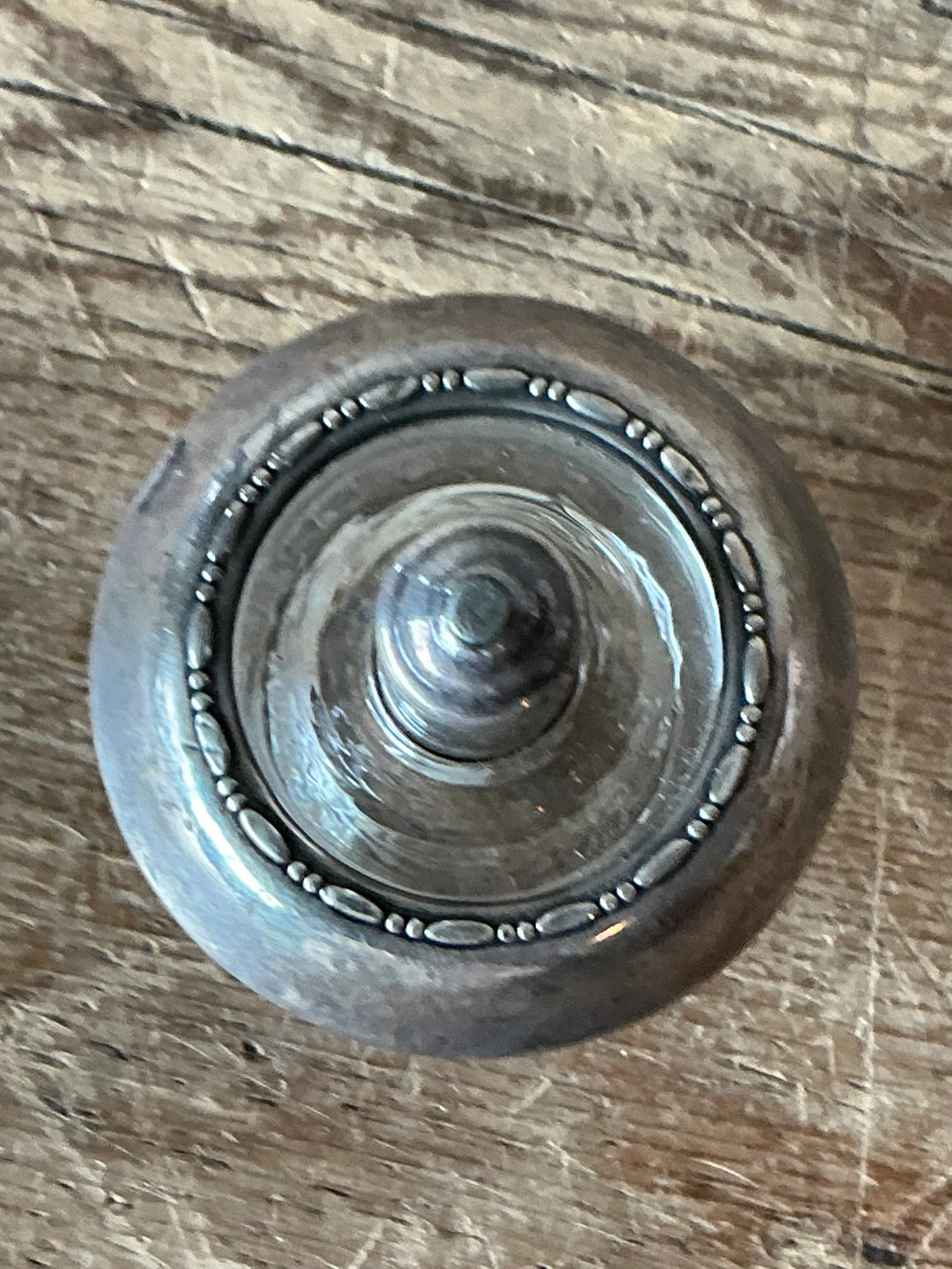 Vintage Boho Sterling Silver & Glass Table Lighter — additional photo 1