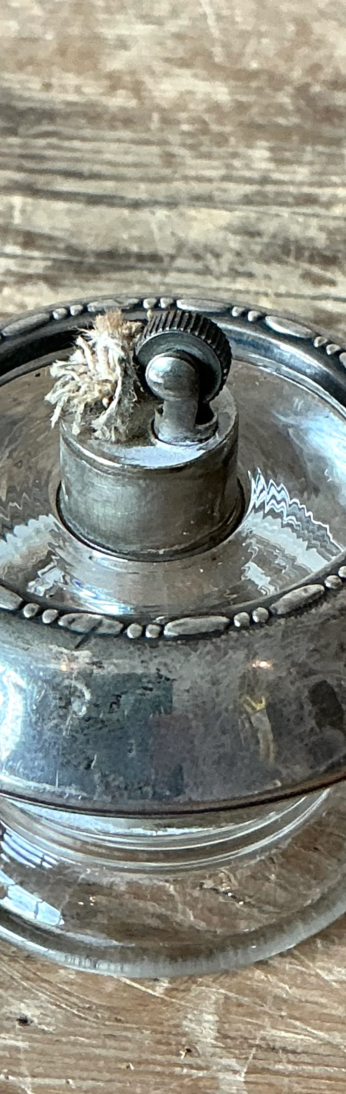 Vintage Boho Sterling Silver & Glass Table Lighter — additional photo 4
