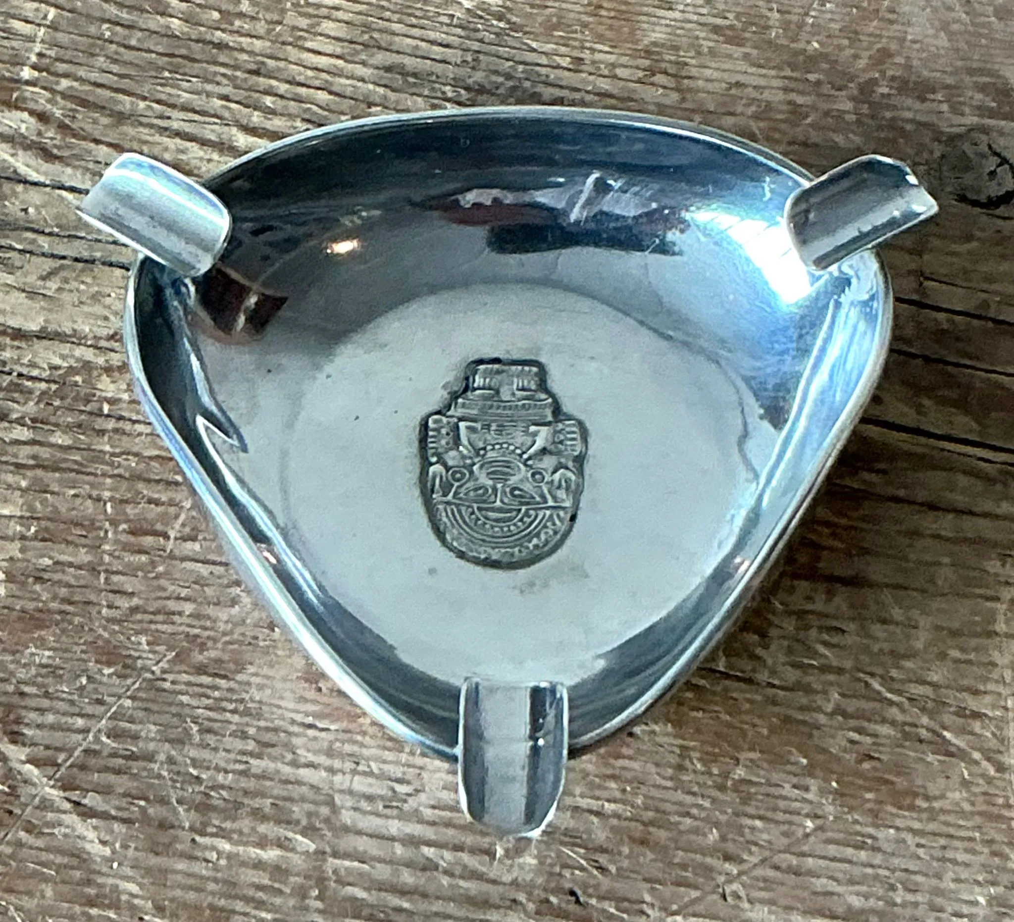 Vintage Boho Silver Incan Ash Tray — additional photo 4