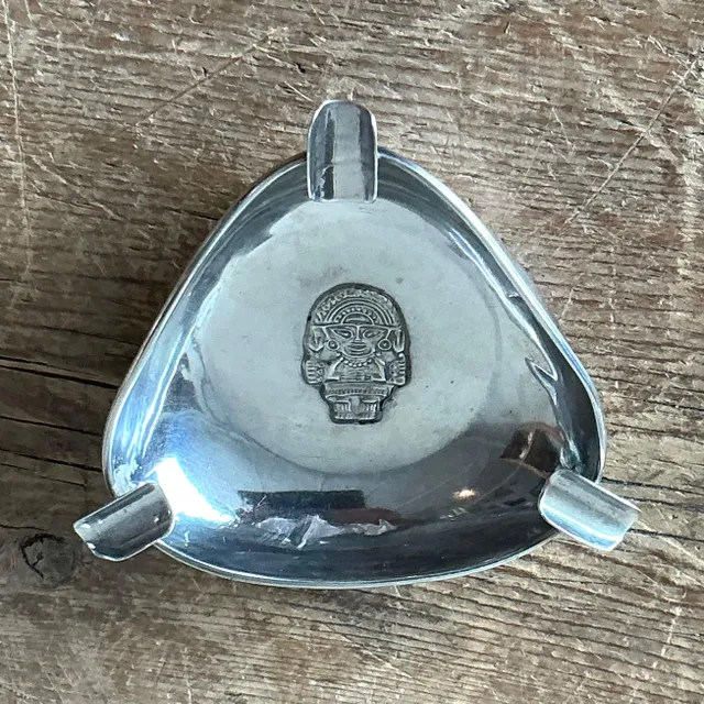 Vintage Boho Silver Incan Ash Tray — additional photo 2